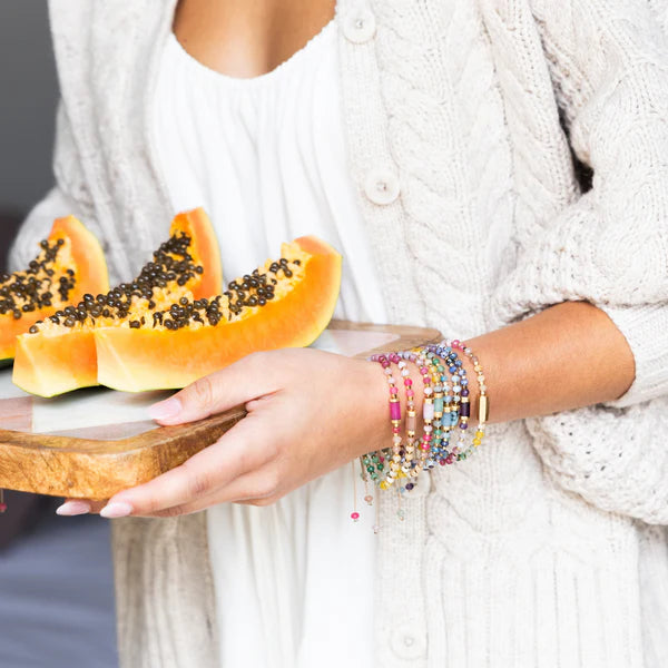 CHAKRA GLOW BRACELET | GOLD: CLARITY, THIRD EYE-Jewellery-SCOUT CURATED WEARS-Coriander