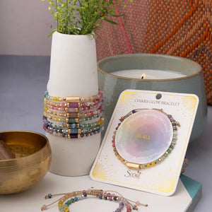 CHAKRA GLOW BRACELET | GOLD: CLARITY, THIRD EYE-Jewellery-SCOUT CURATED WEARS-Coriander