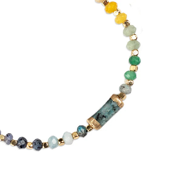 CHAKRA GLOW BRACELET | GOLD: CLARITY, THIRD EYE-Jewellery-SCOUT CURATED WEARS-Coriander