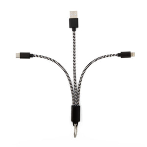 CHARGING KEYRING | 3-IN-1-Home-KIKKERLAND DESIGNS-Coriander