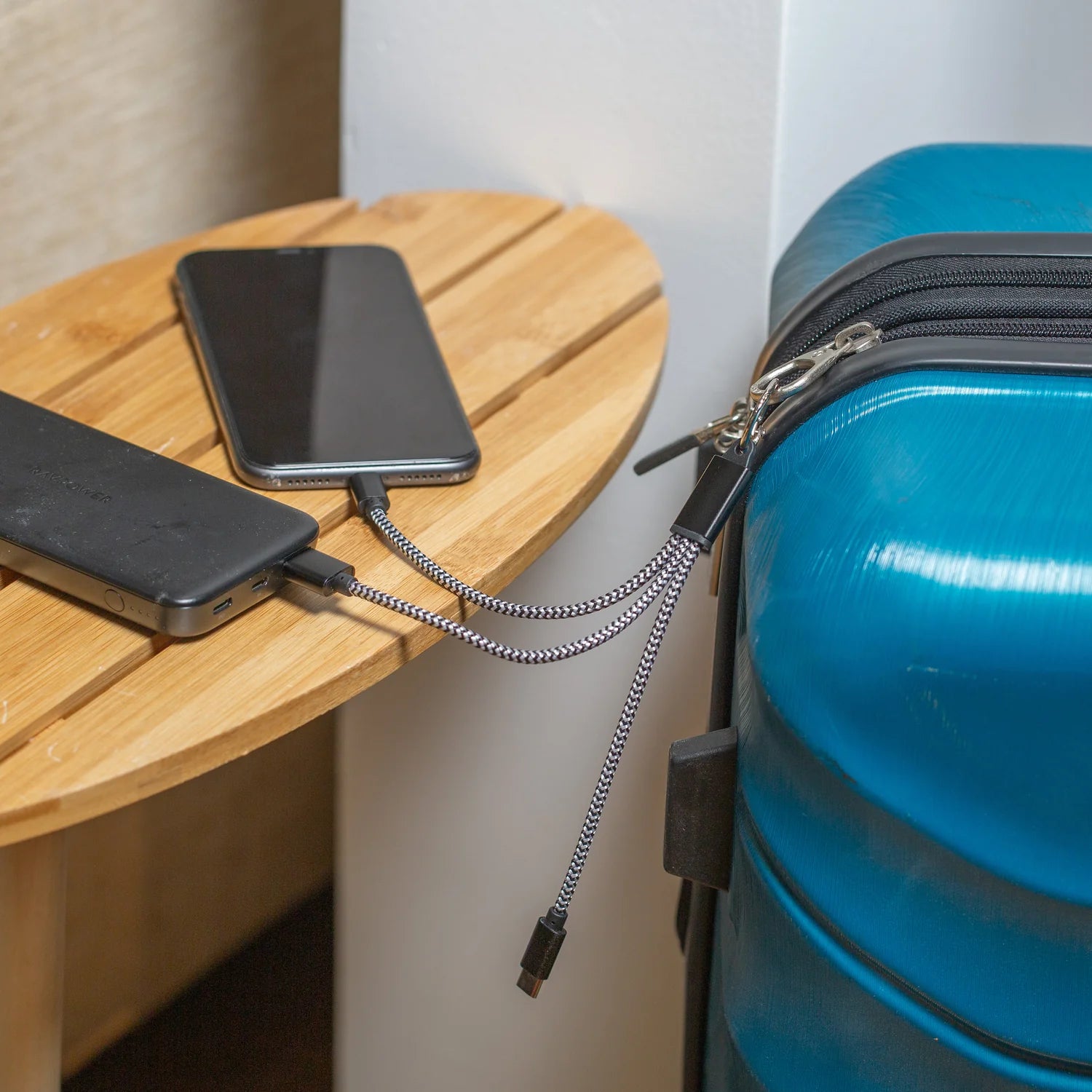 CHARGING KEYRING | 3-IN-1-Home-KIKKERLAND DESIGNS-Coriander