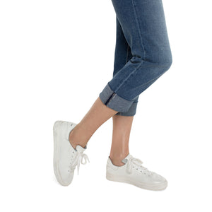 CHARLIE CROP WIDE ROLLED CUFF-Denim-LIVERPOOL-Coriander