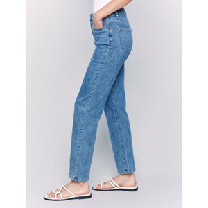 CHARLOTTE STRAIGHT LEG-Denim-CHARLIE B-Coriander