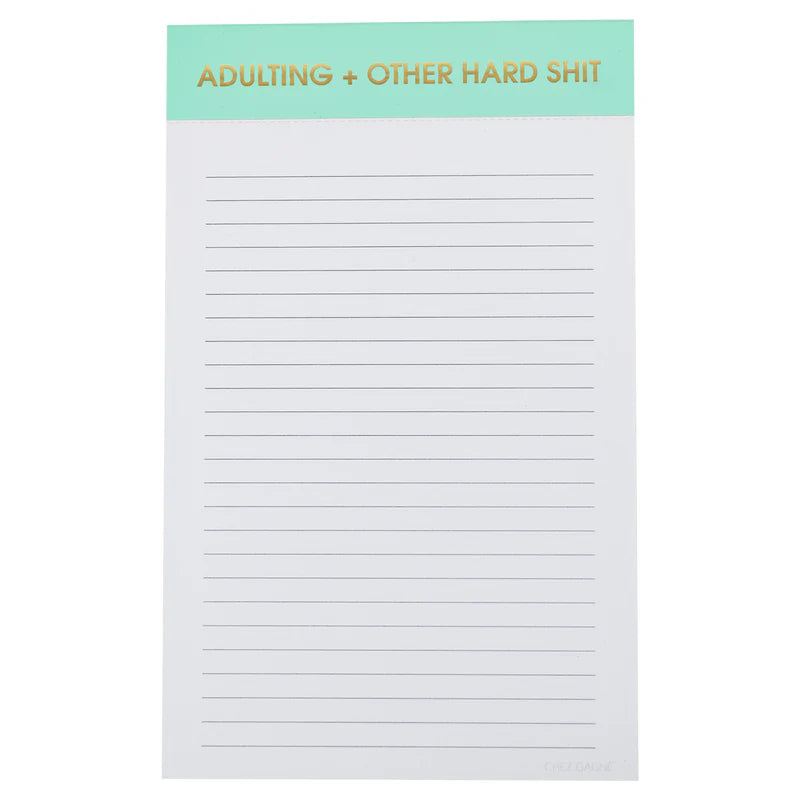 CHEEKY LINED NOTEPADS-Books & Stationery-CHEZ GAGNE-ADULTING-Coriander