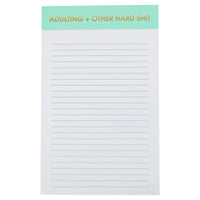 CHEEKY LINED NOTEPADS-Books & Stationery-CHEZ GAGNE-ADULTING-Coriander