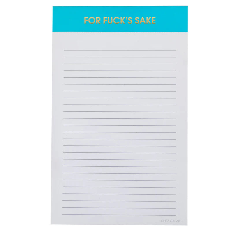 CHEEKY LINED NOTEPADS-Books & Stationery-CHEZ GAGNE-F*S SAKE-Coriander