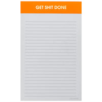 CHEEKY LINED NOTEPADS-Books & Stationery-CHEZ GAGNE-GET SHIT DONE-Coriander