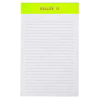 CHEEKY LINED NOTEPADS-Books & Stationery-CHEZ GAGNE-KILLIN IT-Coriander