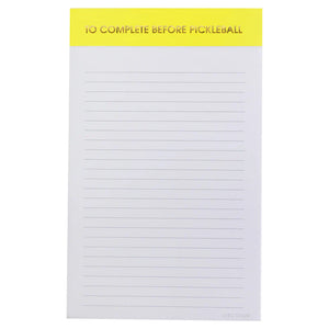 CHEEKY LINED NOTEPADS-Books & Stationery-CHEZ GAGNE-PICKLEBALL-Coriander