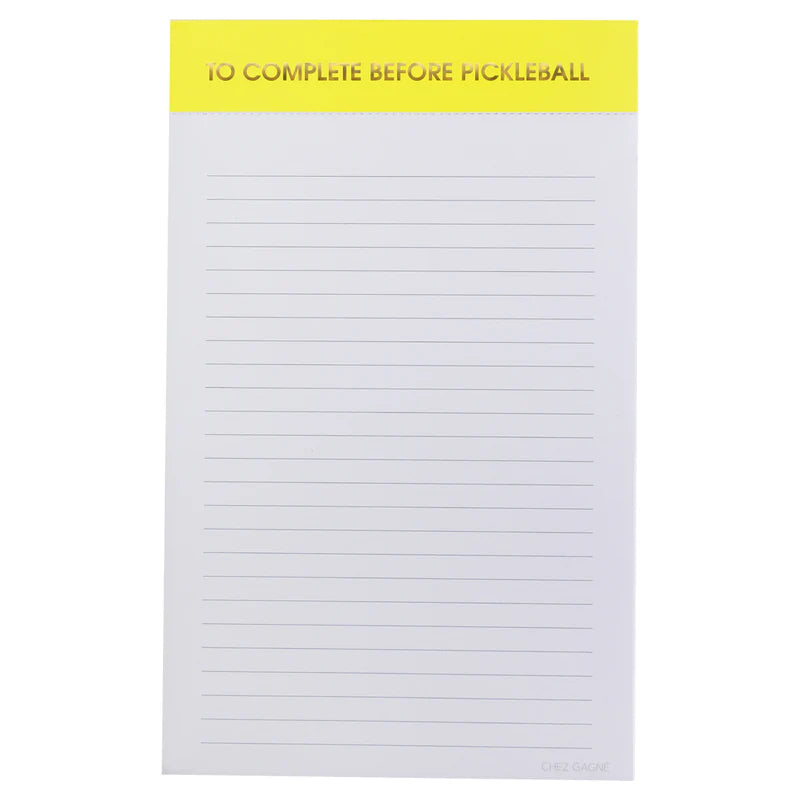 CHEEKY LINED NOTEPADS-Books & Stationery-CHEZ GAGNE-PICKLEBALL-Coriander