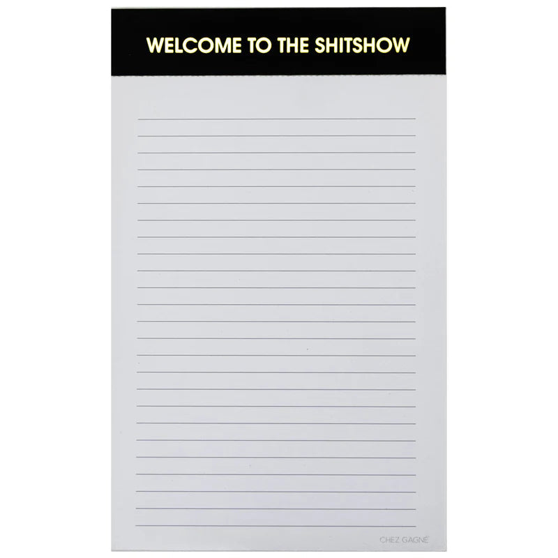 CHEEKY LINED NOTEPADS-Books & Stationery-CHEZ GAGNE-SHITSHOW-Coriander