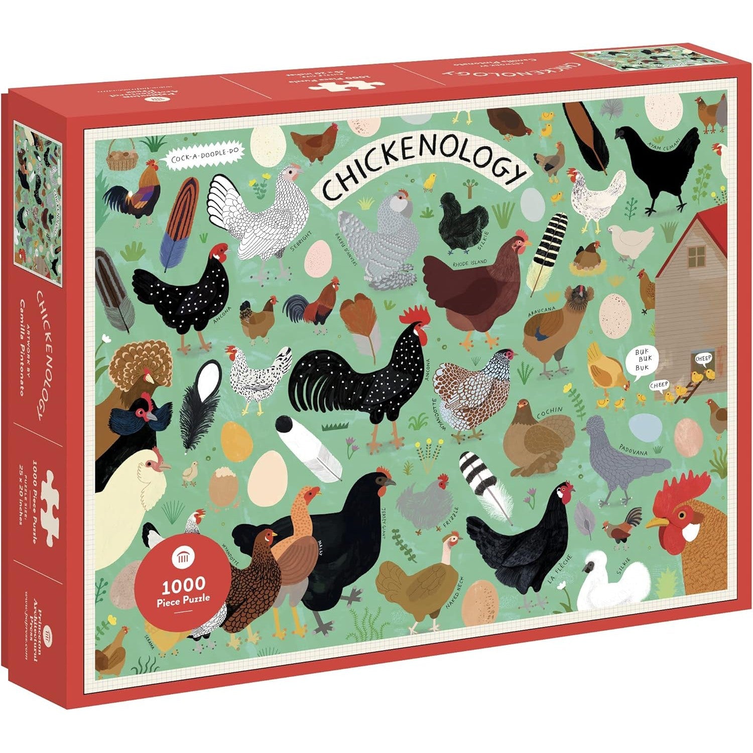 CHICKENOLOGY 1 000 PIECE PUZZLE-Fun and Games-RAINCOAST-Coriander