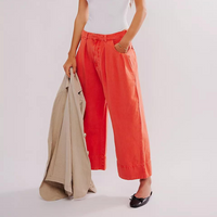 CHINO PANT | SWEET TALK-Bottoms-FREE PEOPLE-4-RED MANGO-Coriander