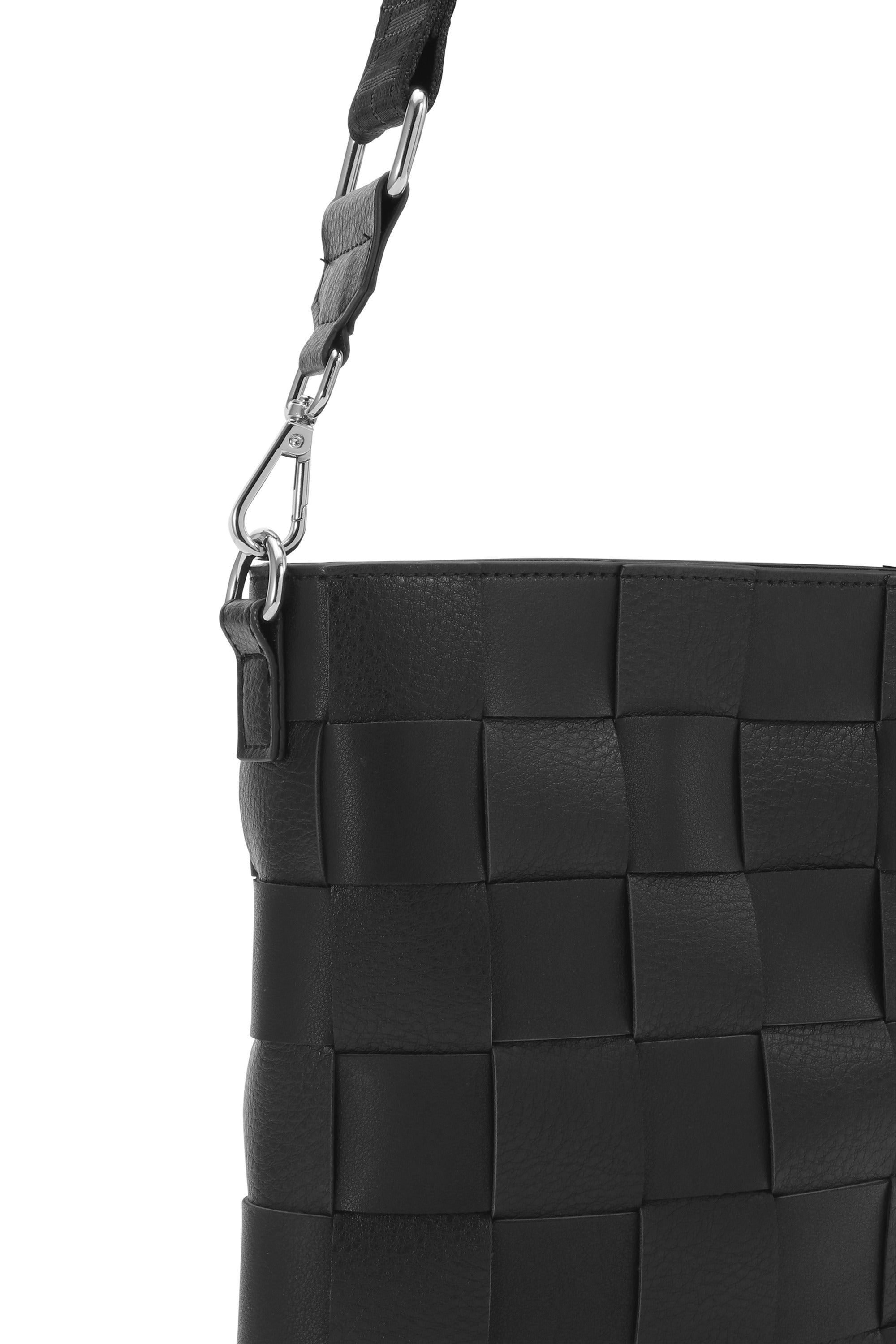 CROSSBODY BAG | SMALL BRAIDED SQUARED-Bags & Wallets-ILSE JACOBSEN-BLACK 001-Coriander