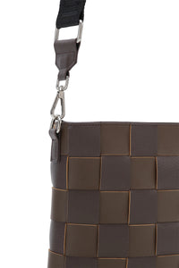 CROSSBODY BAG | SMALL BRAIDED SQUARED-Bags & Wallets-ILSE JACOBSEN-CHOCOLATE BROWN 229-Coriander