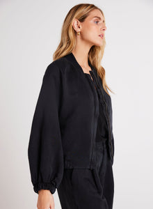 CHLOE CLEAN BOMBER JACKET-Jackets & Sweaters-BELLA DAHL-Coriander