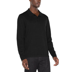 CLASSIC L/S POLO SWEATER-Shirts & Tops-LIVERPOOL-Coriander