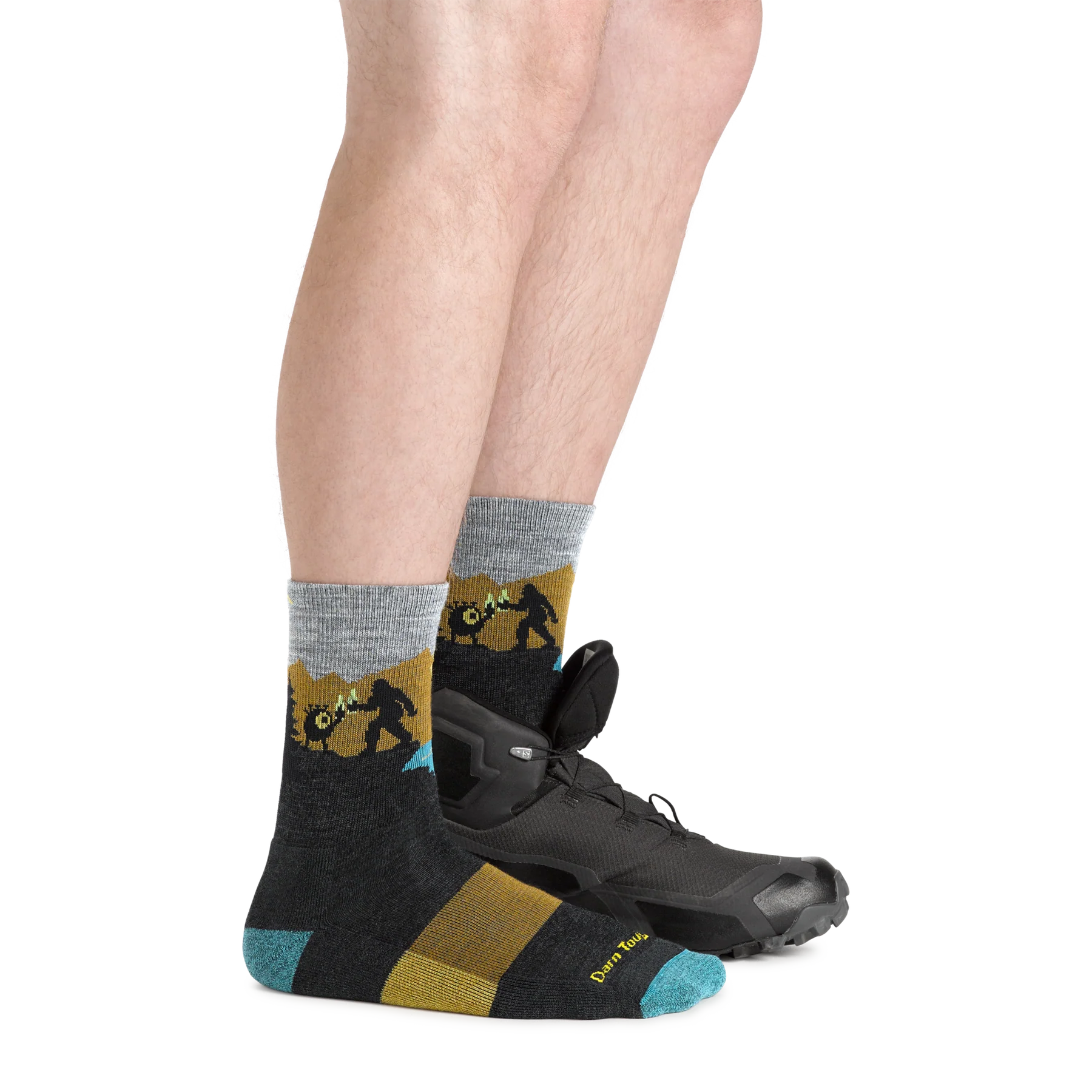 CLOSE ENCOUNTERS HIKER SOCKS - CHARCOAL-socks-DARN TOUGH-LARGE-CHAR-Coriander