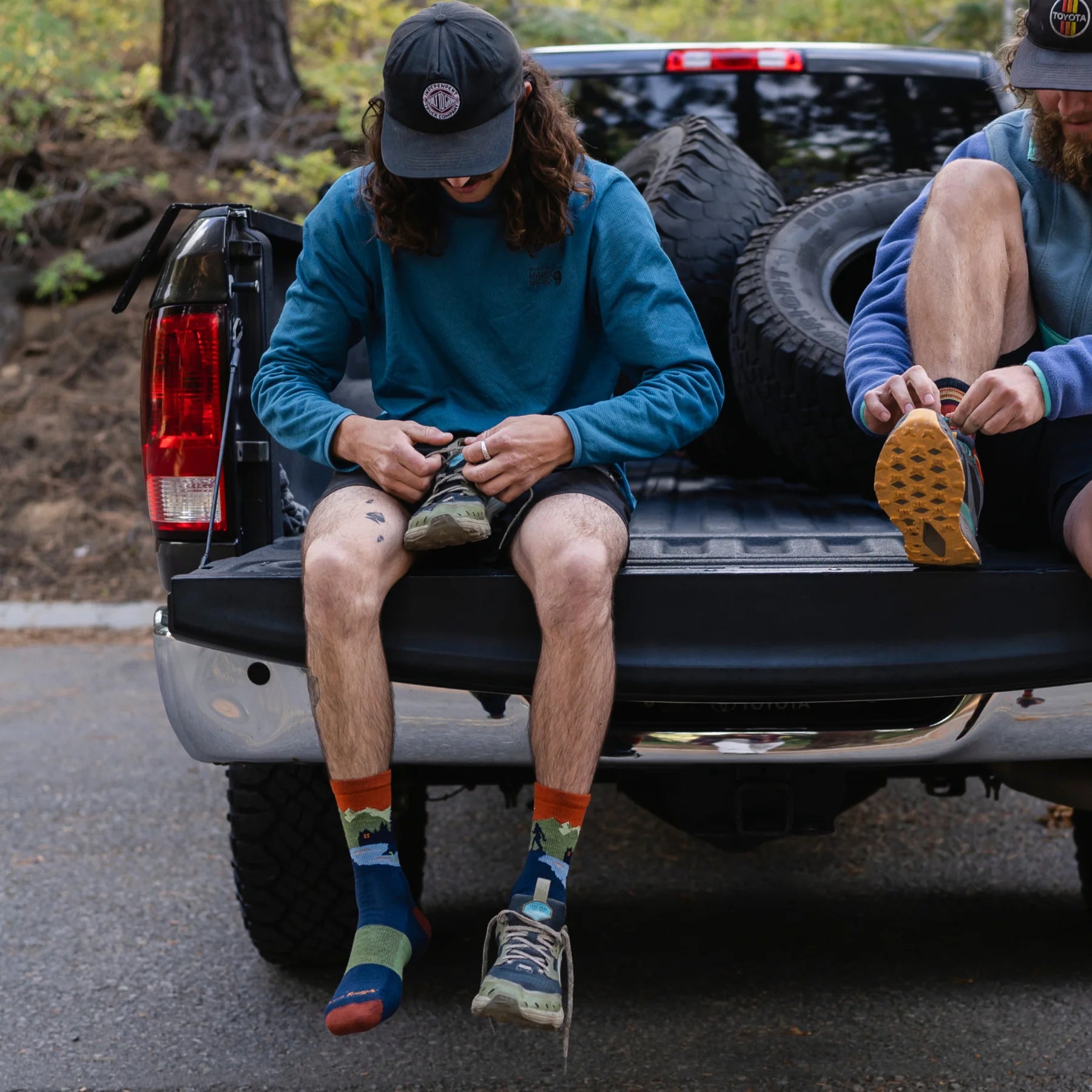 CLOSE ENCOUNTERS MICRO CREW SOCKS-Socks & Footwear-DARN TOUGH-Coriander