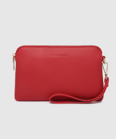 CLUTCH BAG | POPPY-Bags & Wallets-LOUENHIDE-RED-Coriander