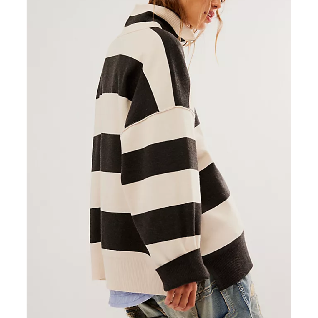 COASTAL STRIPE PULLOVER-Tops-FREE PEOPLE-Coriander