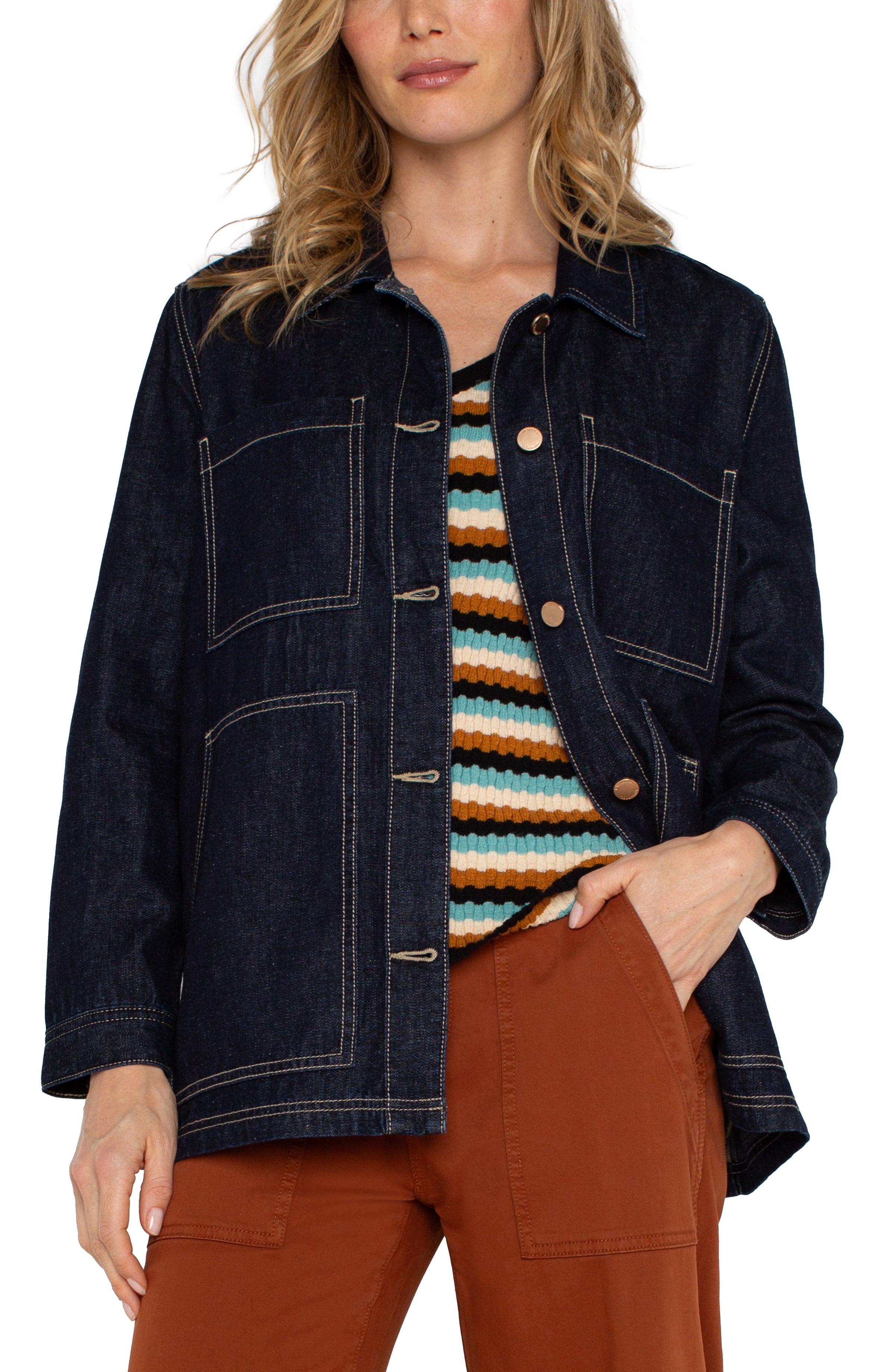 COAT | CHORE-Jackets & Sweaters-LIVERPOOL-Coriander