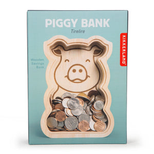 COIN BANK | WOODEN PIGGY BANK-Home-KIKKERLAND DESIGNS-Coriander