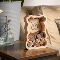 COIN BANK | WOODEN PIGGY BANK-Home-KIKKERLAND DESIGNS-Coriander