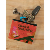 COIN PURSE | CHANGE IS GOOD PEOPLE-Bags & Wallets-BLUE Q-Coriander