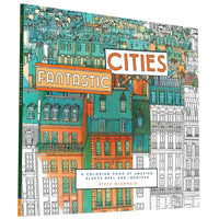COLOURING BOOK | AMAZING PLACES REAL AND IMAGINED: FANTASTIC CITIES-Books & Stationery-RAINCOAST-Coriander