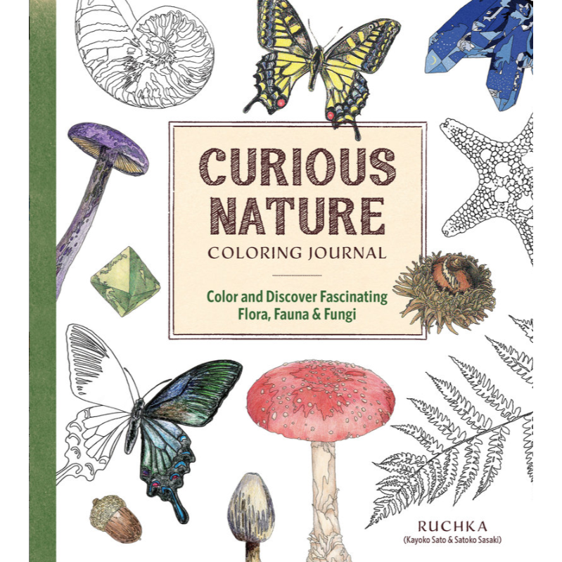 COLOURING BOOK | CURIOUS NATURE-Uncategorised-RAINCOAST-Coriander