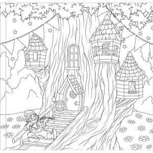 COLOURING BOOK | ENCHANTED KINGDOM-Books & Stationery-PETER PAUPER PRESS-Coriander