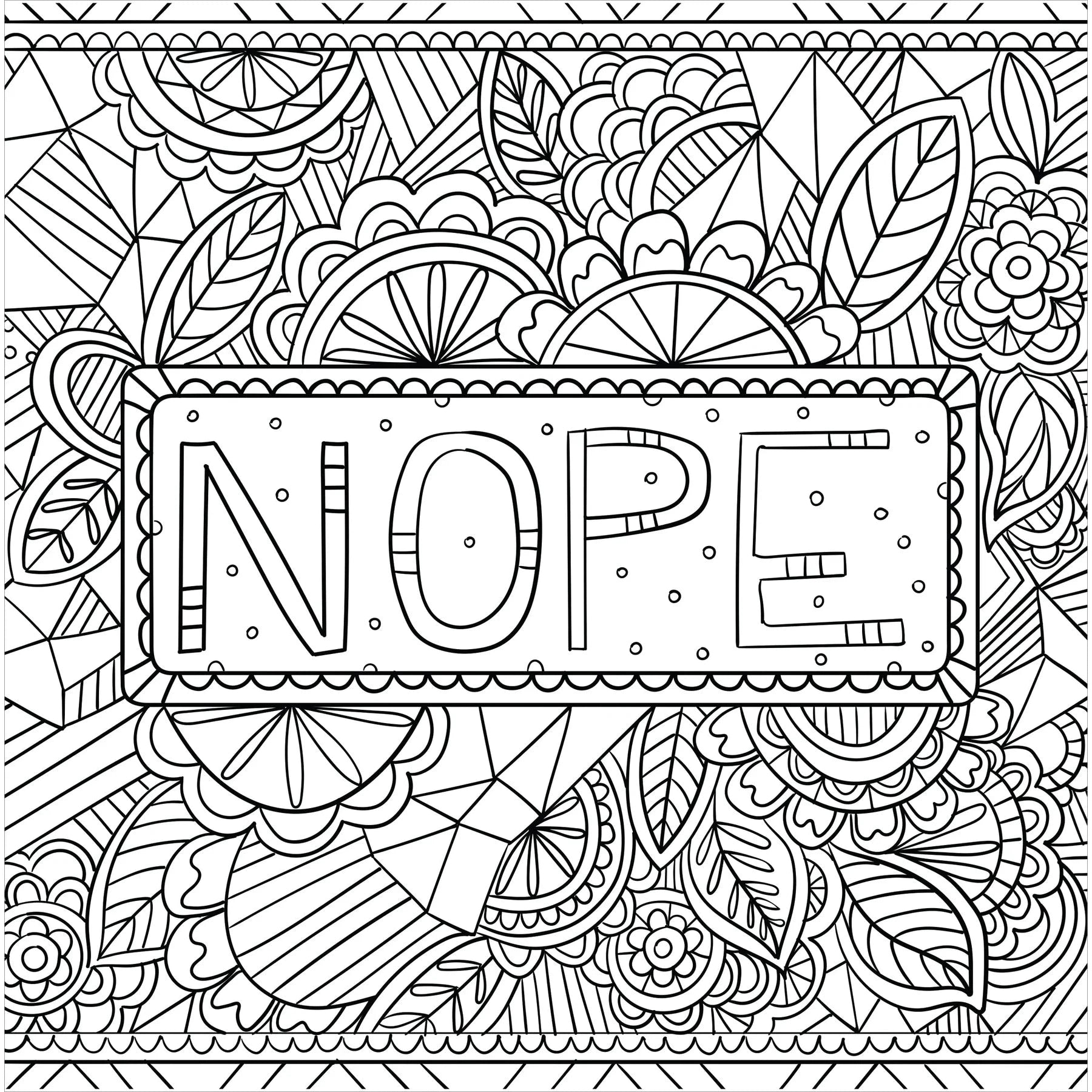 COLOURING BOOK | INNER F*CKING PEACE-Books & Stationery-PETER PAUPER PRESS-Coriander