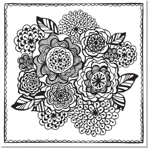 COLOURING BOOK | JOYFUL DESIGNS-Books & Stationery-PETER PAUPER PRESS-Coriander
