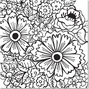 COLOURING BOOK | JOYFUL DESIGNS-Books & Stationery-PETER PAUPER PRESS-Coriander