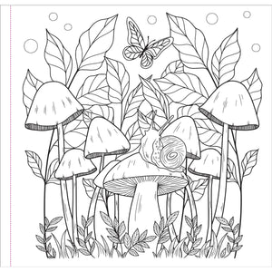 COLOURING BOOK | MUSHROOMS-Books & Stationery-PETER PAUPER PRESS-Coriander