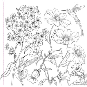COLOURING BOOK | WILDFLOWERS-Books & Stationery-PETER PAUPER PRESS-Coriander