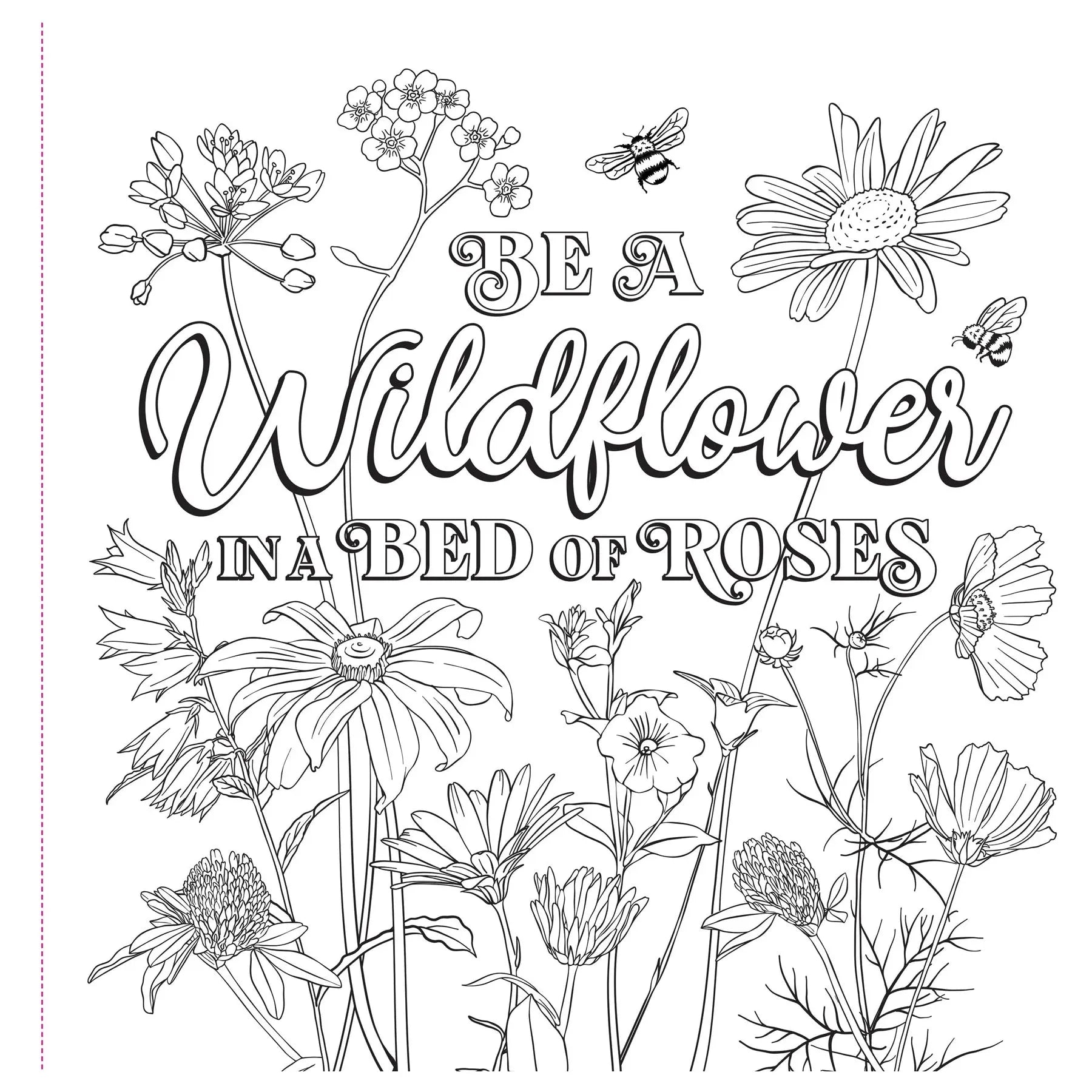 COLOURING BOOK | WILDFLOWERS-Books & Stationery-PETER PAUPER PRESS-Coriander