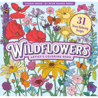 COLOURING BOOK | WILDFLOWERS-Books & Stationery-PETER PAUPER PRESS-Coriander