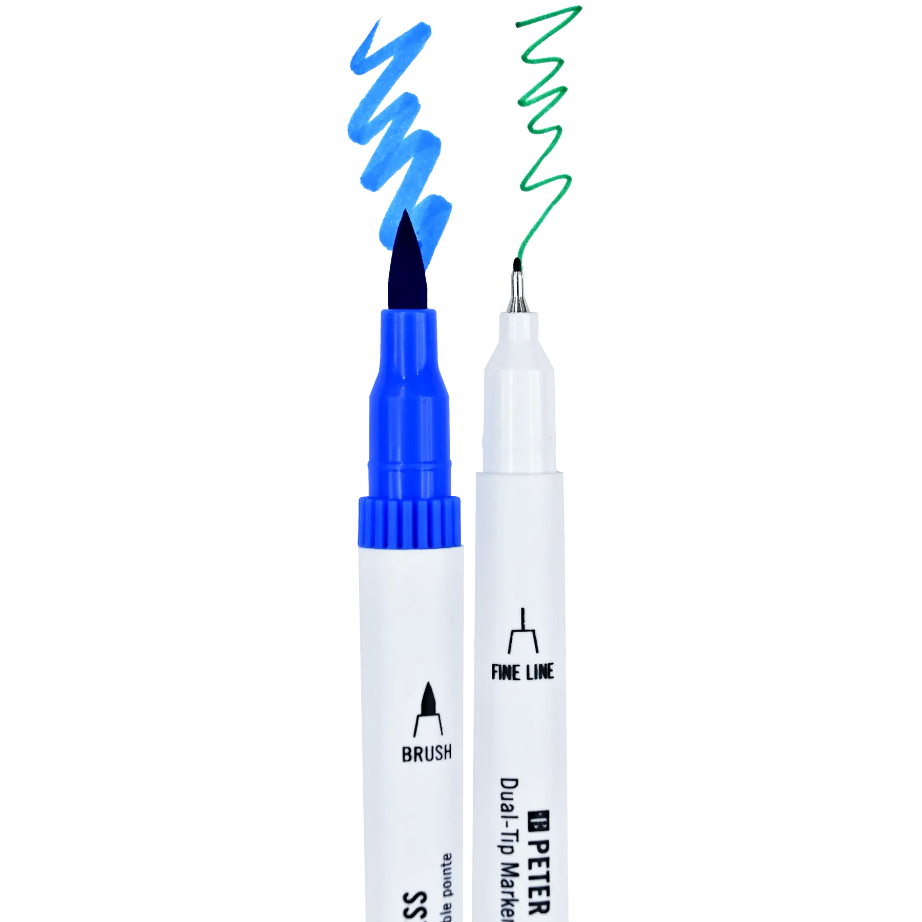 COLOURING MARKERS | SET OF 60 DUAL-TIP-Books & Stationery-PETER PAUPER PRESS-Coriander