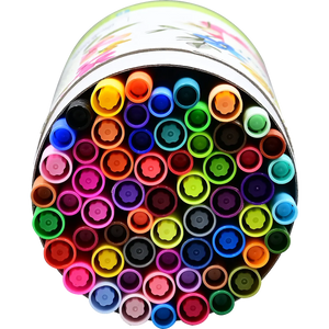 COLOURING MARKERS | SET OF 60 DUAL-TIP-Books & Stationery-PETER PAUPER PRESS-Coriander