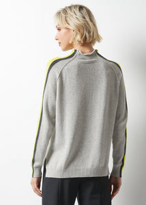 CONTRAST FUNNEL NECK-Jackets & Sweaters-ZAKET & PLOVER-Coriander