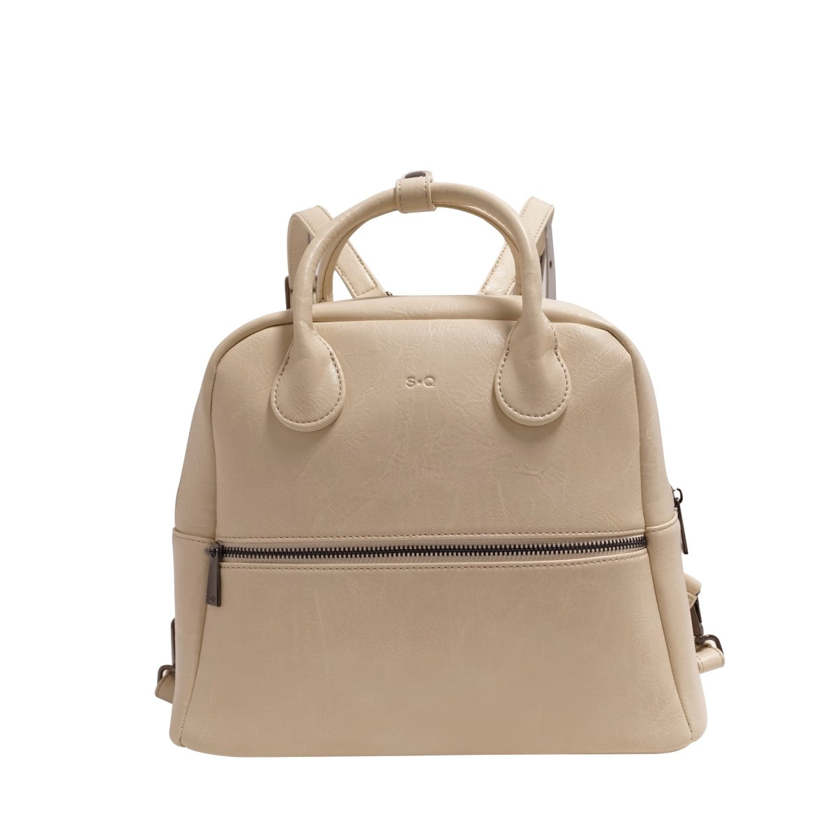 CONVERTIBLE BACKPACK | JAZZLYN-Bags & Wallets-S-Q-ALMOND MILK-Coriander