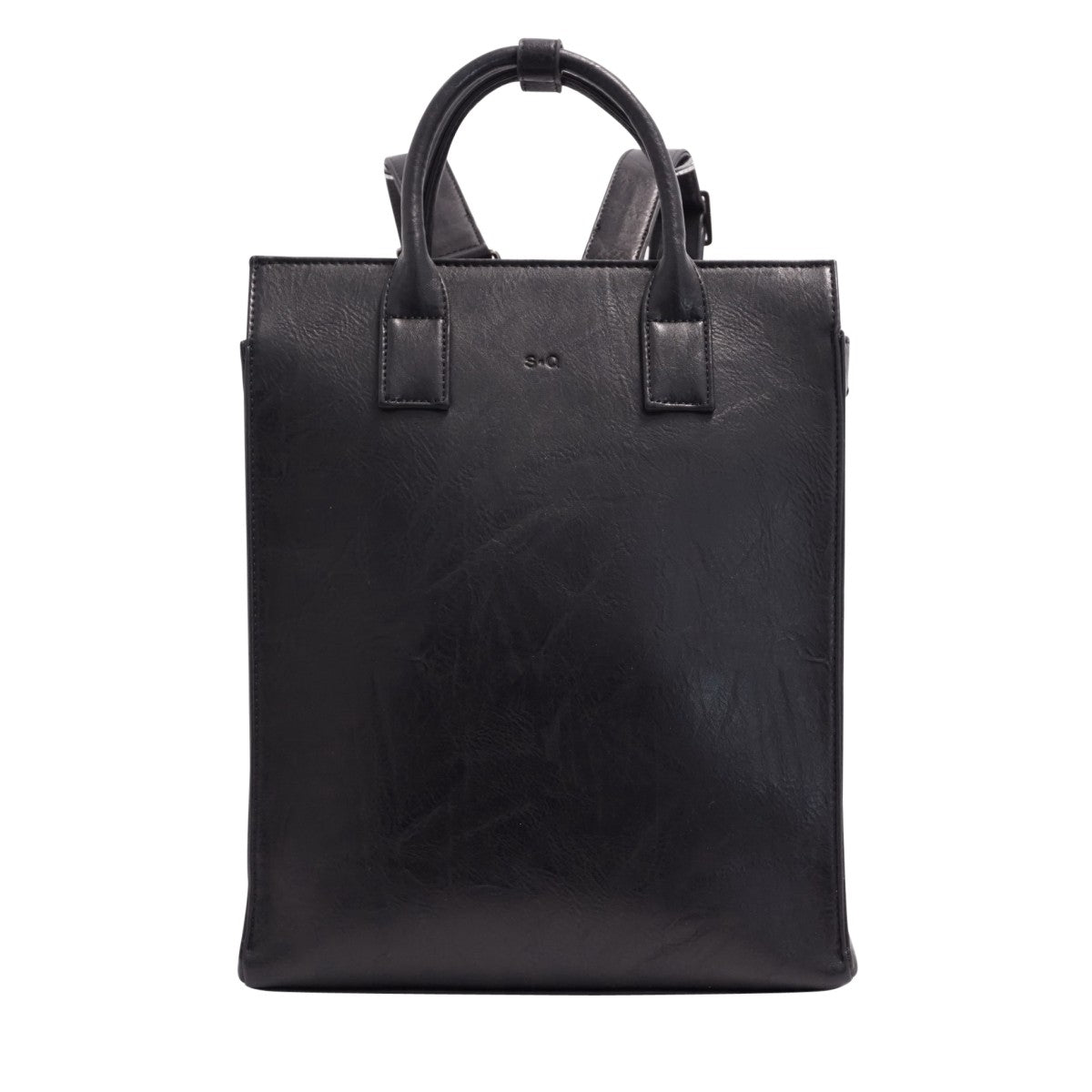 CONVERTIBLE BACKPACK | REMI-Bags & Wallets-S-Q-BLACK-Coriander