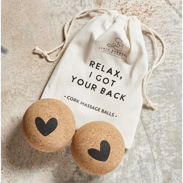 CORK MASSAGE BALLS | SET OF 2-Uncategorised-SANTA BARBARA DESIGN STUDIO-Coriander