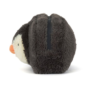COSMETIC BAG: PEANUT PENGUIN POUCH-Bags & Wallets-JELLYCAT-Coriander