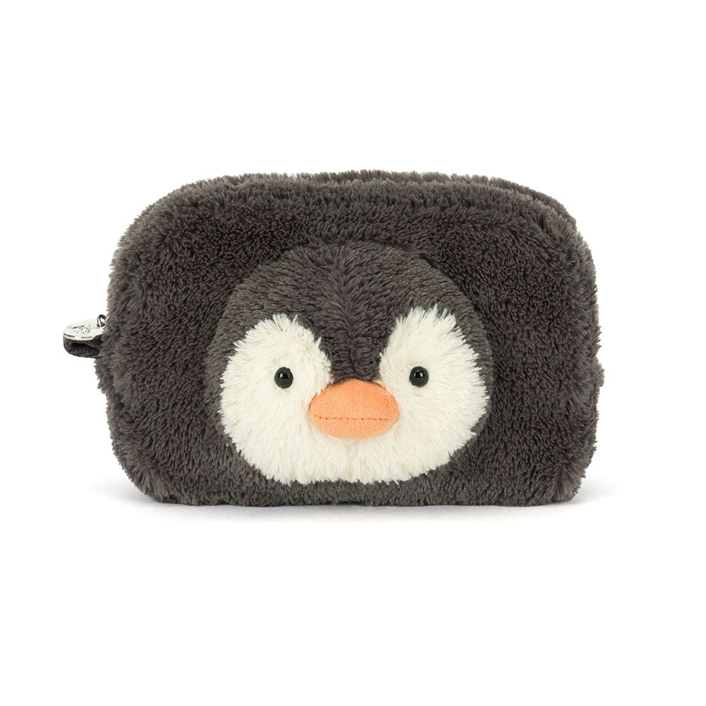 COSMETIC BAG: PEANUT PENGUIN POUCH-Bags & Wallets-JELLYCAT-Coriander