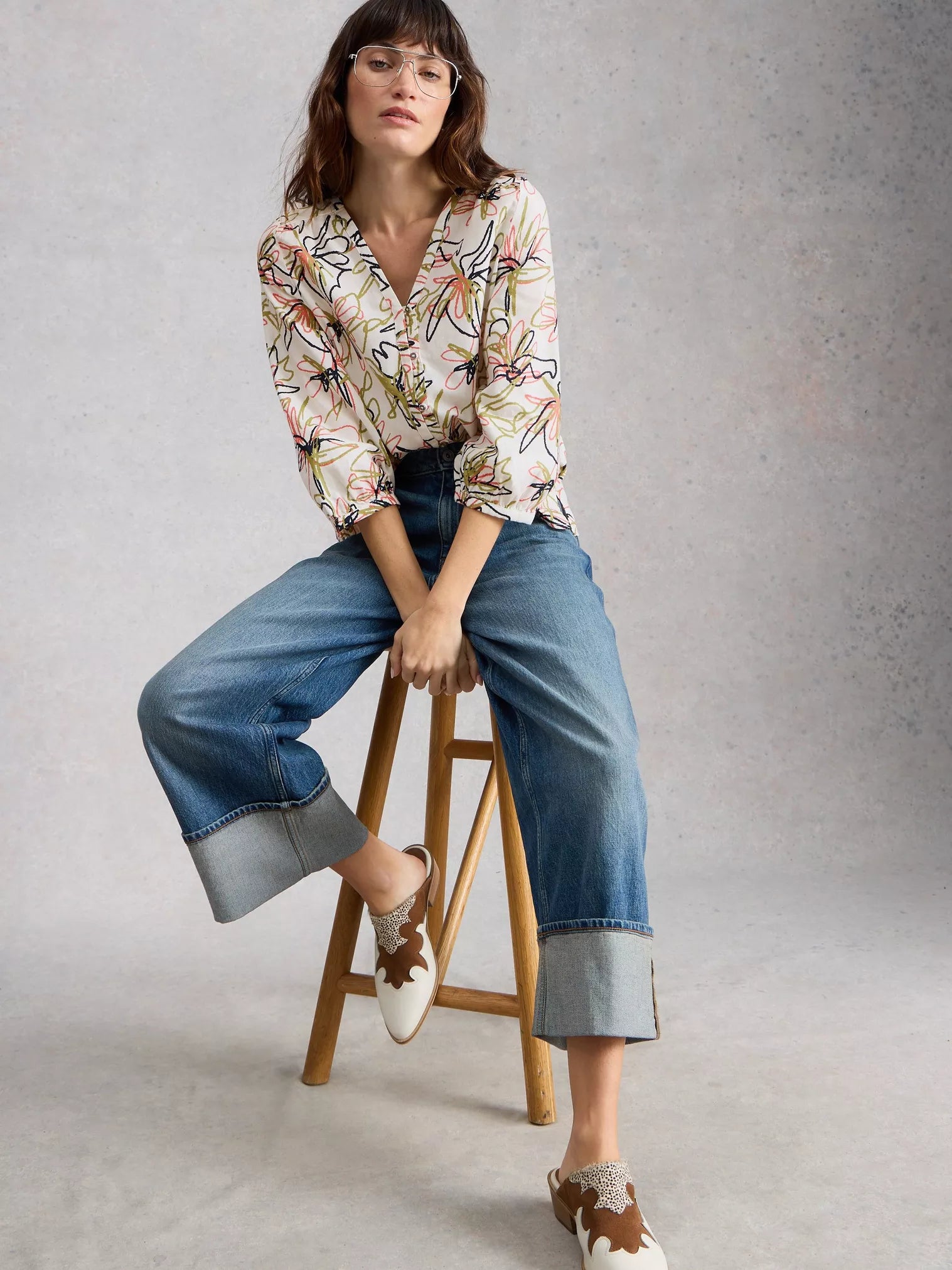 COTTON BLOUSE | RUBY-Tops-WHITE STUFF-Coriander