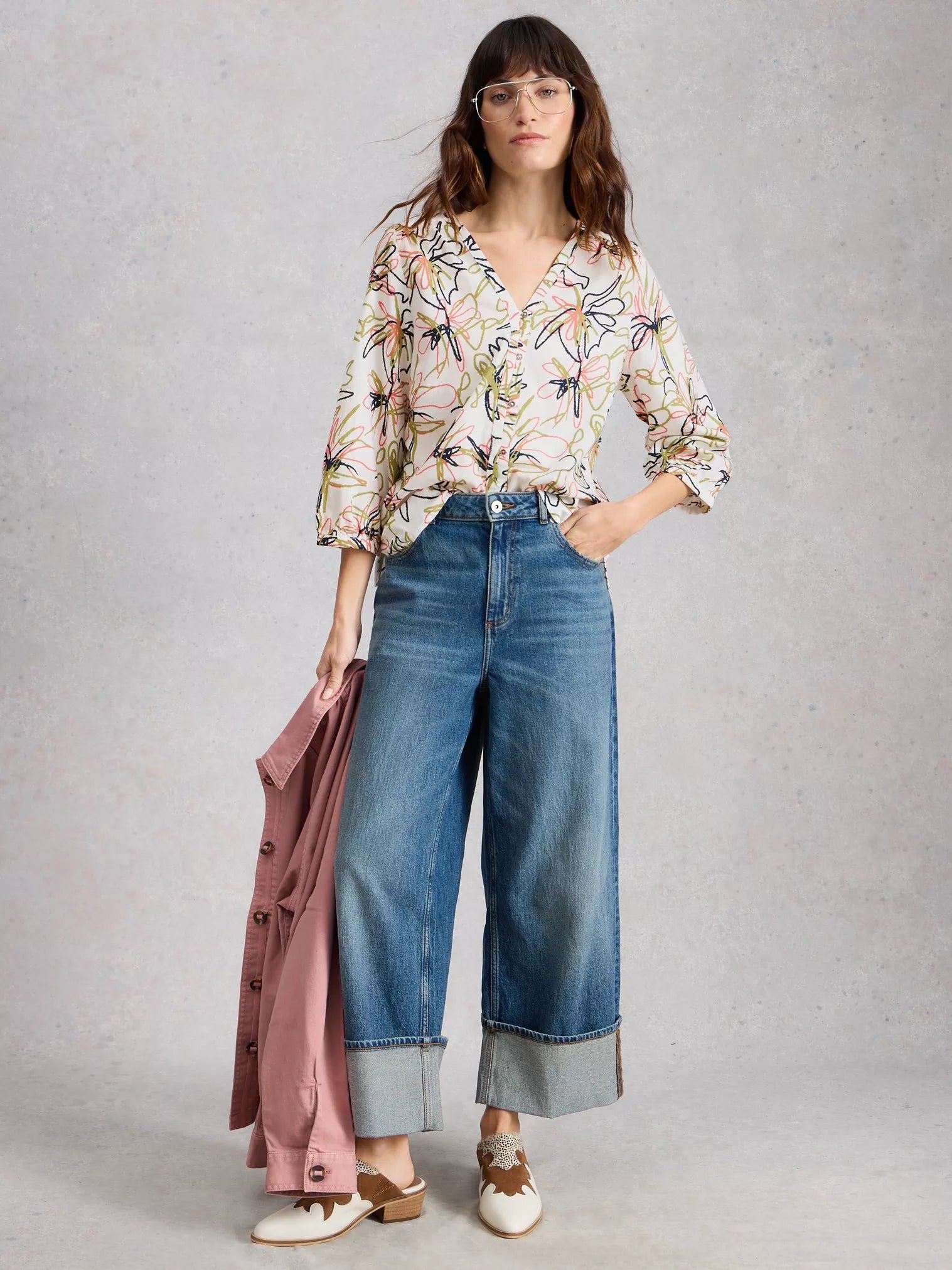 COTTON BLOUSE | RUBY-Tops-WHITE STUFF-Coriander