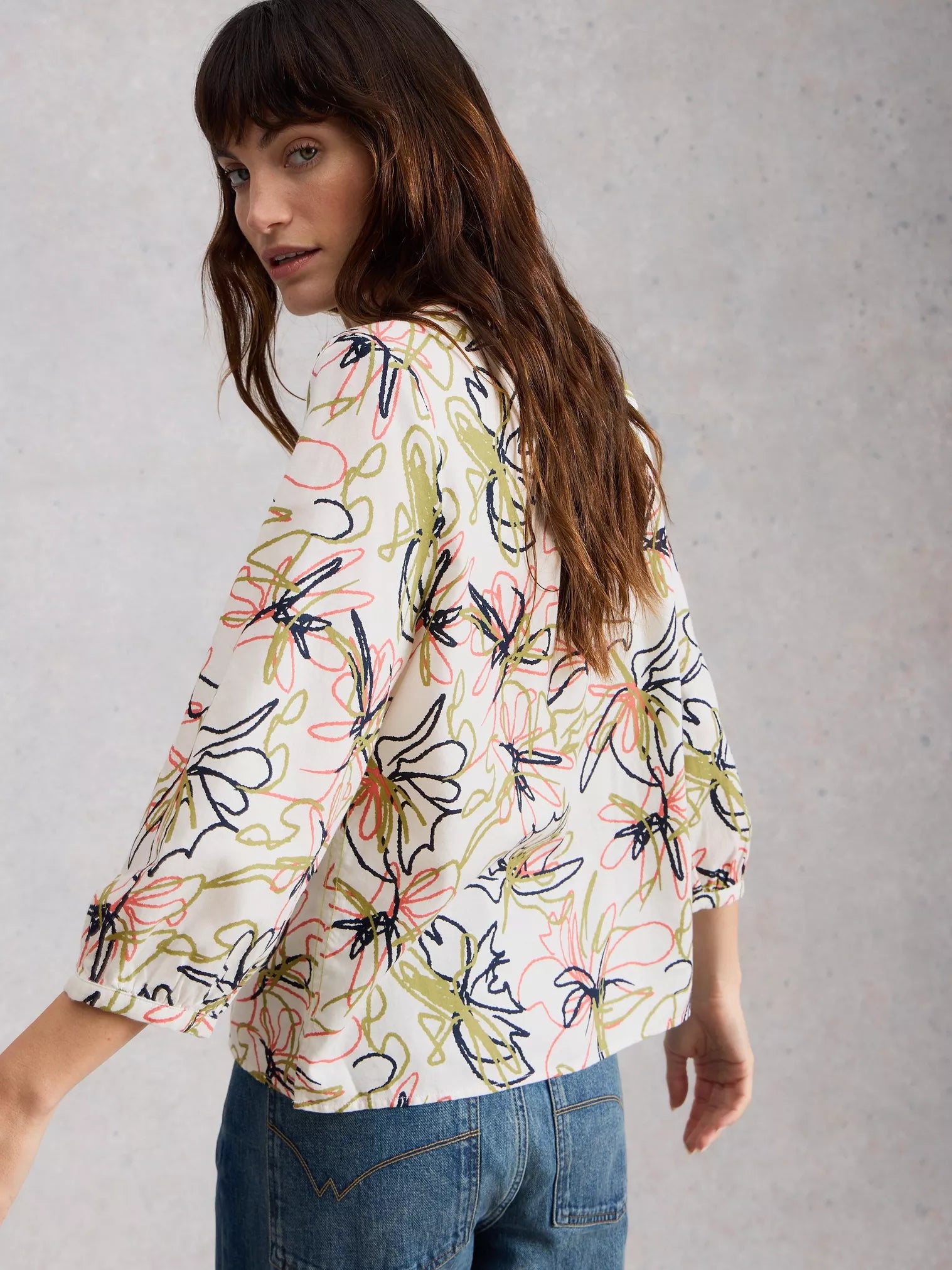 COTTON BLOUSE | RUBY-Tops-WHITE STUFF-Coriander